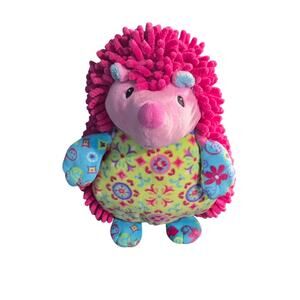 Mary Meyer Plush Hedgehog Pizzazz Prickles Standing Vibrant Pink Stuffed Animal